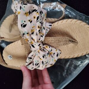 Women's Floral Bow Sandals